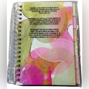 Colorful Spiral Notebook 192 Page w/Sectional Tabs Lined Dotted & Graph Sections